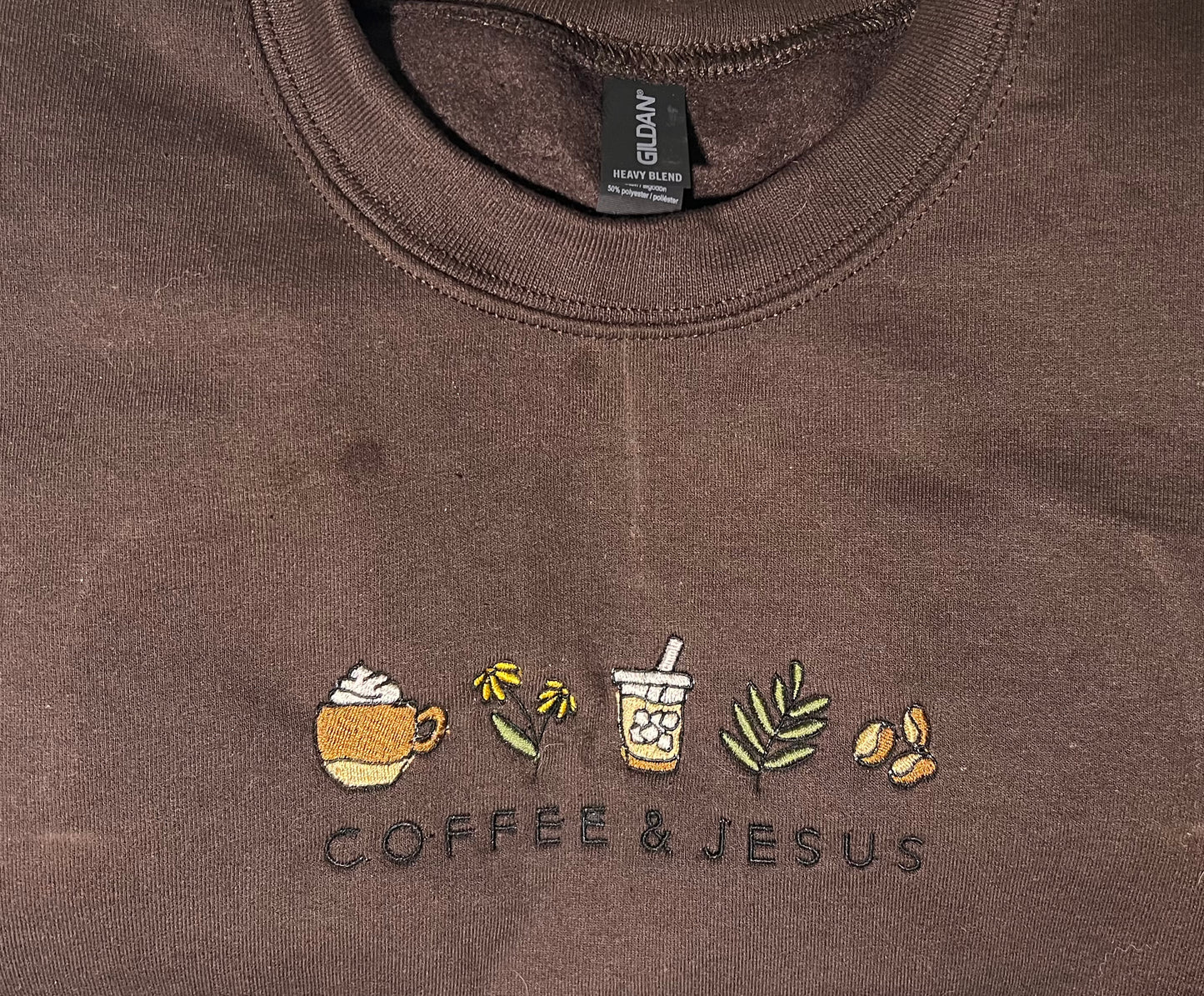 Coffee & Jesus Embroidered Tee