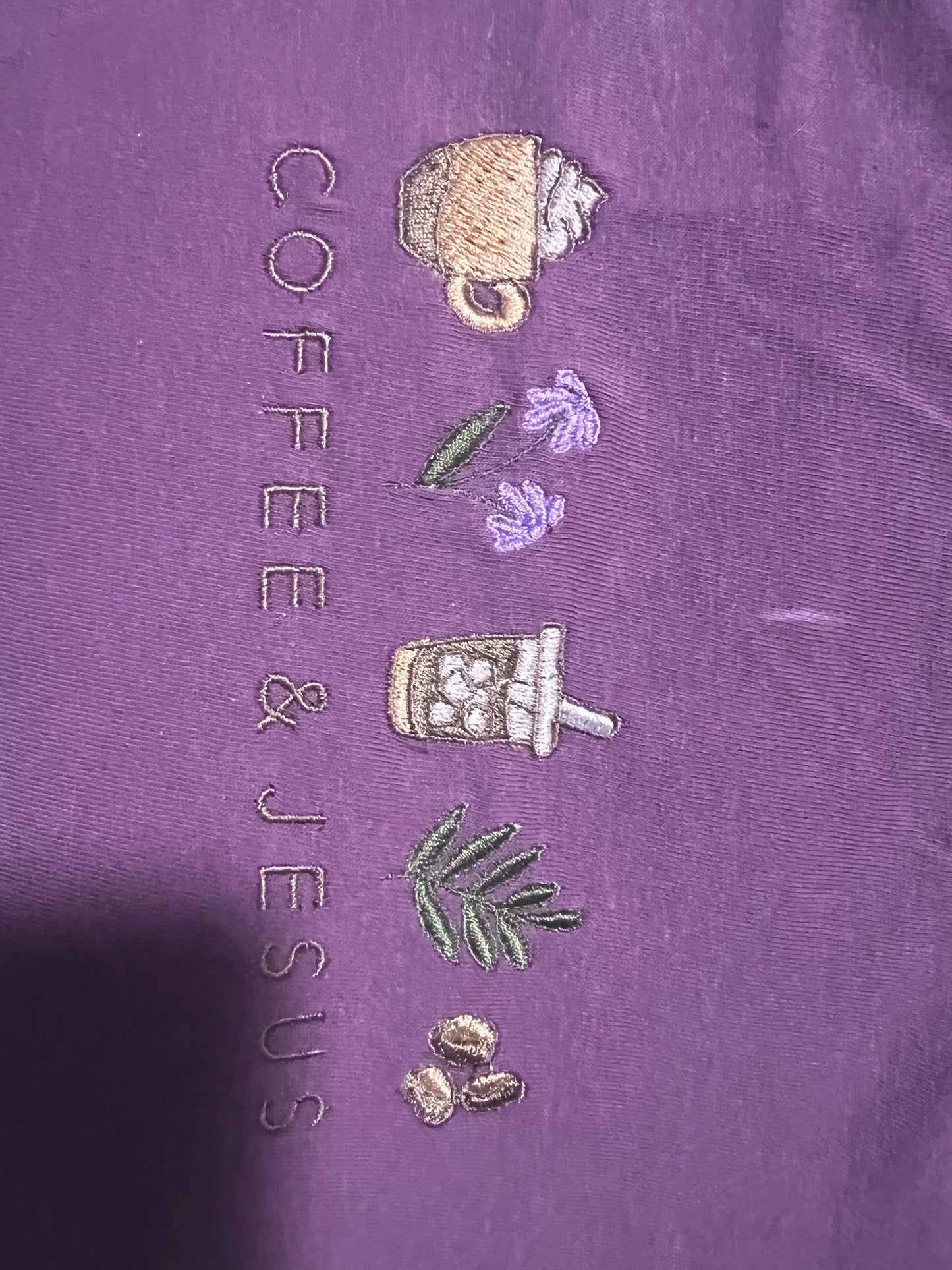 Coffee & Jesus Embroidered Tee