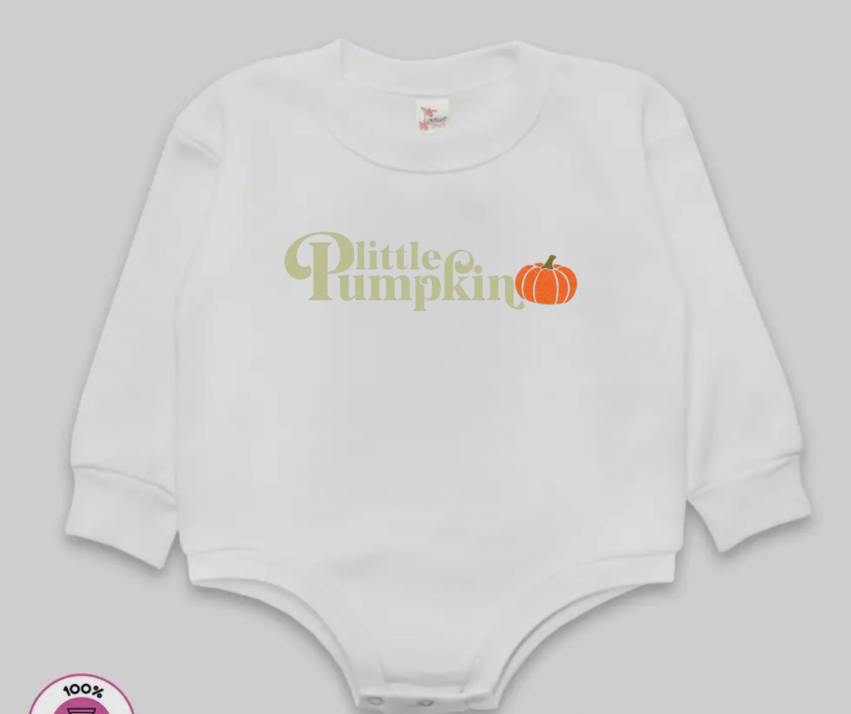 Cozy Bubble Romper- Little Pumpkin