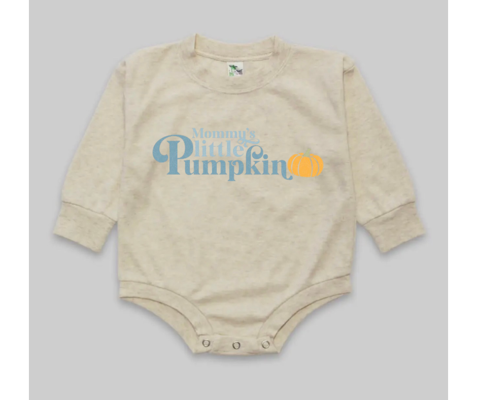 Cozy Bubble Romper- Mommy's Little Pumpkin