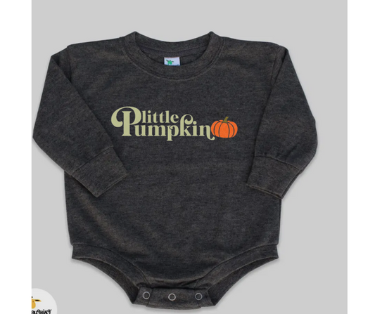 Cozy Bubble Romper- Little Pumpkin